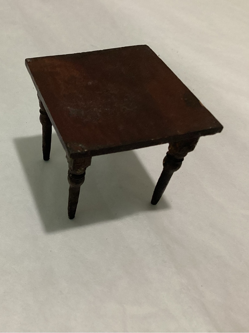 Antique Miniature Dining Table for High-End dollhouse furniture Period Miniature - Picture 2 of 3